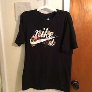 Nike Sb Black floral shirt